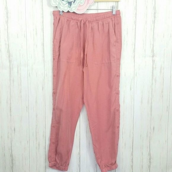 Anthropologie Cloth & Stone Chambray Joggers Size Small - Picture 3 of 8